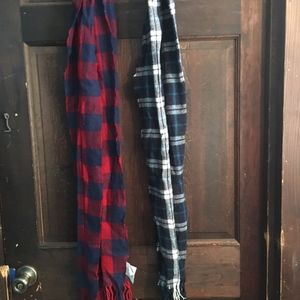 Old Navy Plaid Scarves - $10 together!